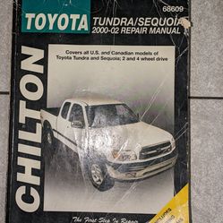Repair Manual Book For Toyota Tundra/Sequoia 2000-2002
