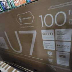New Hisense - 100" Class U76 Series 4K UHD QLED Smart Google TV