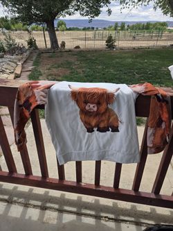 Highland Cow Long Sleeve Thin Sweater
