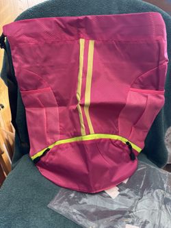 Pink Reflective Backpack/Sports Bag. Lightweight Water Resistant