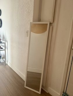 White Floor Mirror