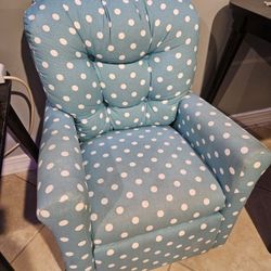 Kids Polka Dot Reclining Chair