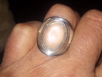 Clear Stone Ring Sz 8