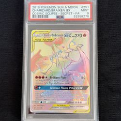 Charizard/Braiden GX PSA 9