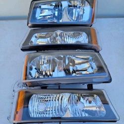 03-06 Chevrolet Silverado Avalanche Headlights Luces Micas Calaveras Faros Faroles Focos Chevy