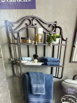 Bathroom wall shelf