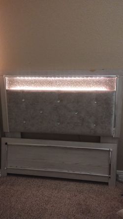 Full size LED  headboard and footboard