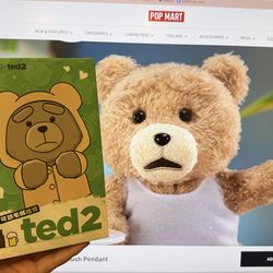 Ted2 Teddy Bear Action Plush Pendant / Vest Bear