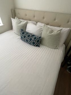 Cal king bed with mattress
