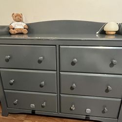 6 Drawers Grey Dresser