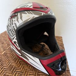 Bell Motocross Helmet Size Medium White Red Gray