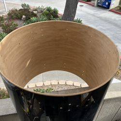 Bass Drum Shell: Keller 20x24” Ocdp.  Cymbal