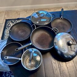 *Free* Lot of (6) pots/pans w/lids