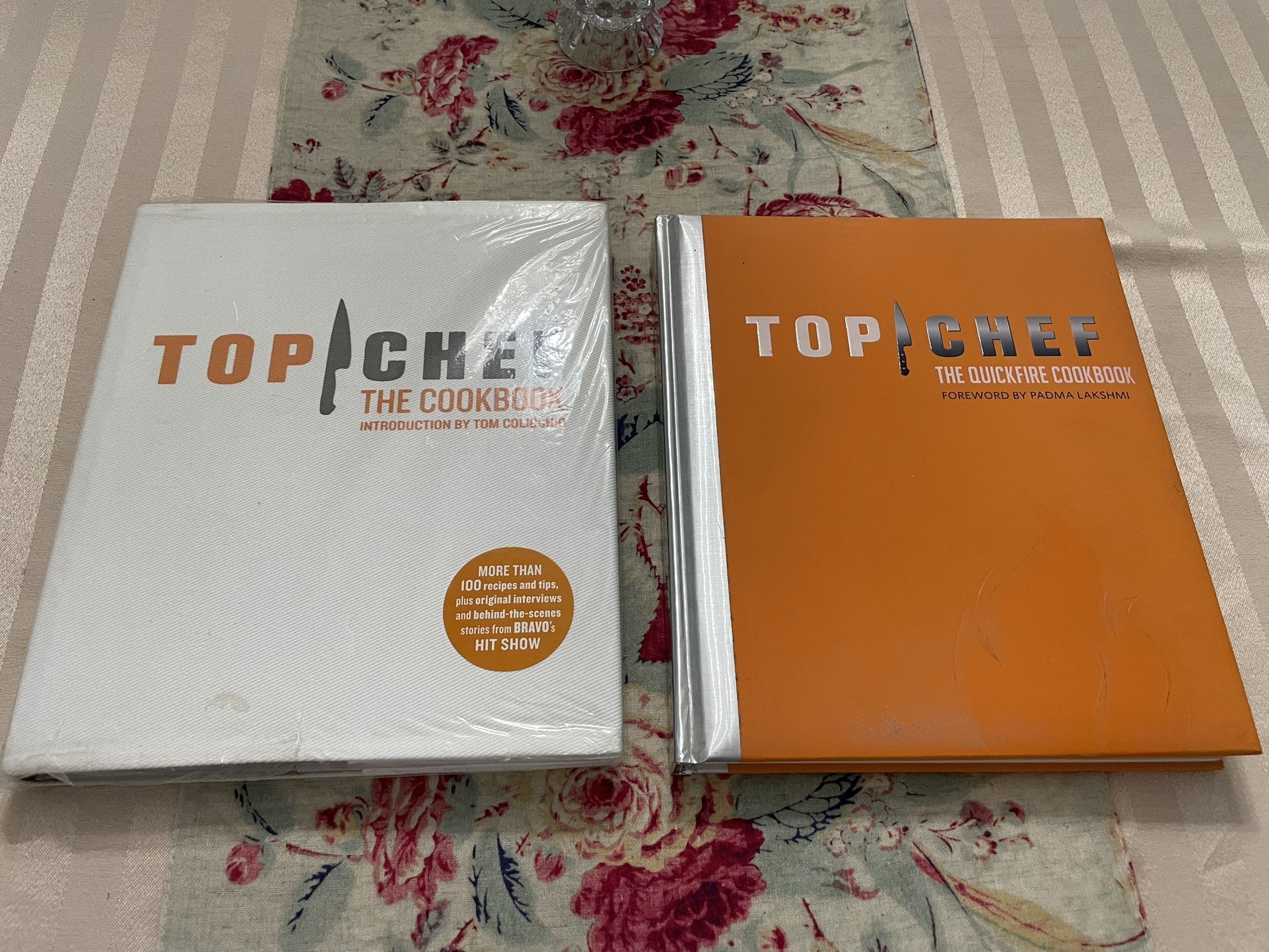 2 Top Chef Cookbooks. The Cookbook By Tom Colocchio And The Quickfire Cookbook By Parma Lakshimi