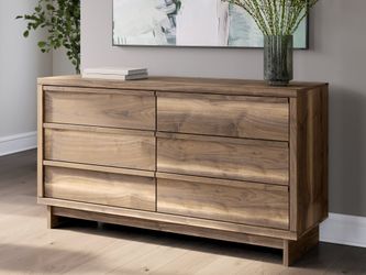 Chirason Brown Six Drawer Dresser