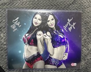 The IIconics (Billie Kay & Peyton Royce) Dual-Sided Signed Autographed Photo – WWE / The IInspiration