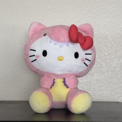 Hello Kitty pink dinosaur plushie 12.6in