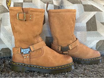 NEW DR. MARTENS ANISTONE HI LEATHER BOOTS US M 10 LA004 CK01A