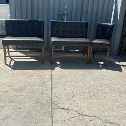 Two Bench One Chair, High Seat Vinyl