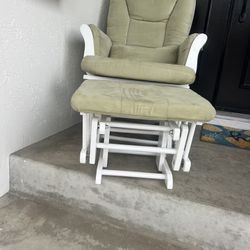 Glider Chair and Footrest