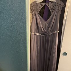 Long Gray Formal Dress