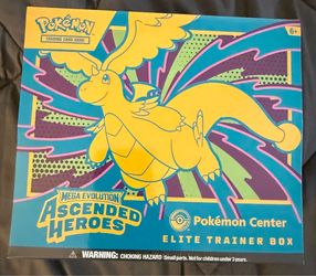 Pokémon TCG Mega Evolution Ascended Heroes Pokemon Center Elite Trainer Box