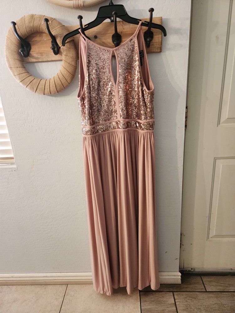 Pink Gold Dress
