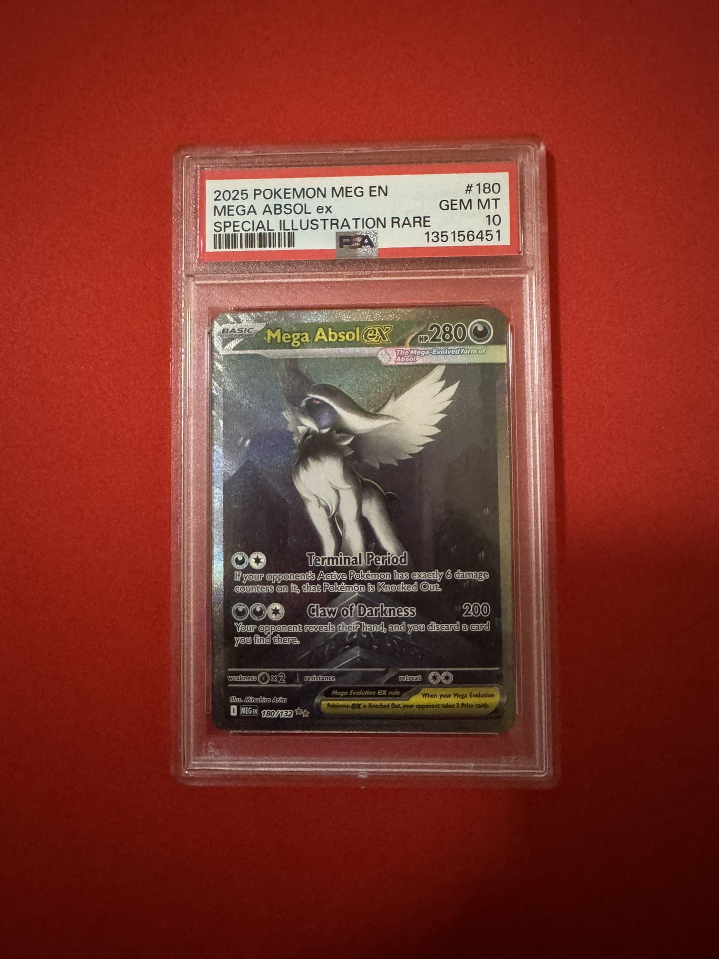 2025 Mega Absol Ex SIR #180 (PSA 10)