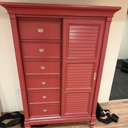 Red Dresser