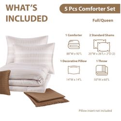 Comforter set 5 piece Full/Queen size 