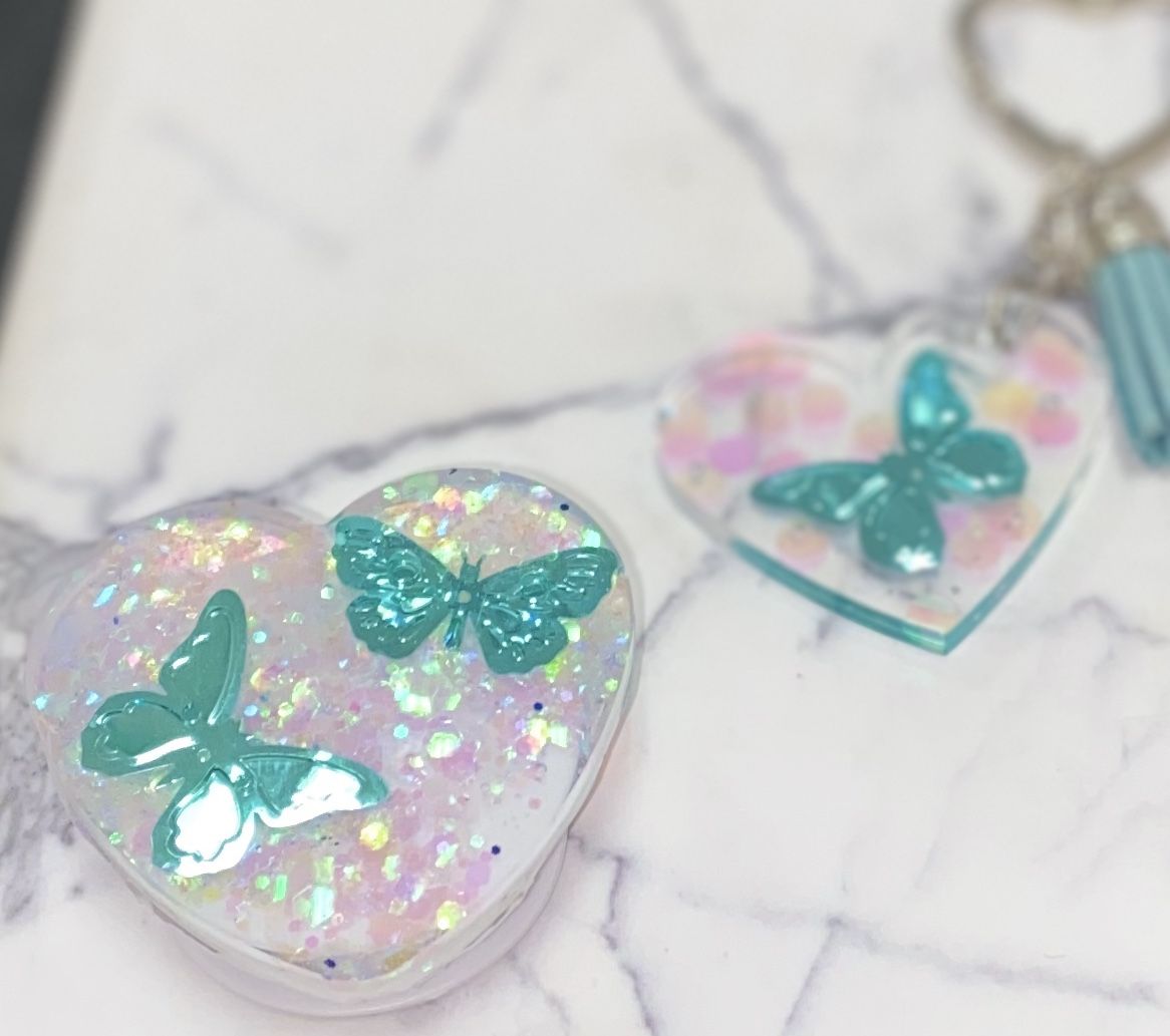 Popsocket and Matching Keychain