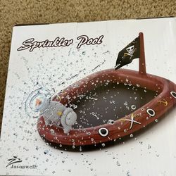 Inflatable Kiddie Pool Sprinkler  Pirate Ship