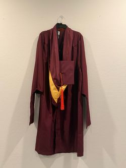 Maroon ASU Graduation Gown Cap and Tassel Set