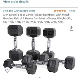 Brand New 45lb Dumbbells