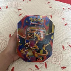 Pokemon TCG Mega Charizard Y ex Tin 4 Booster Packs & Charizard Promo Sealed