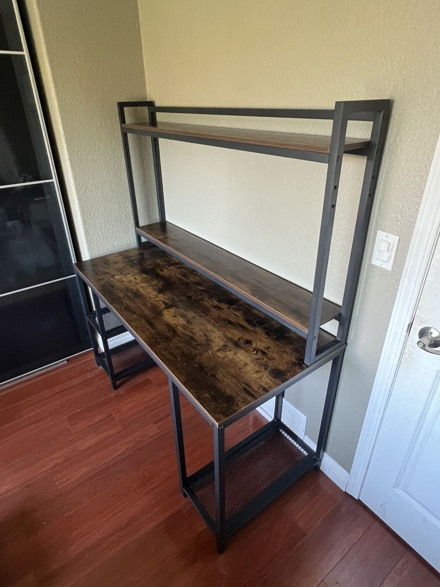 Desk With Detachable Hutch For Sale