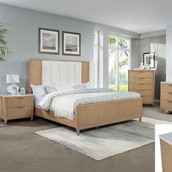 New Arrival! 7pc Queen/king Bedroom Set😍/ Take it home with only$39Down/ Hablamos Español Y Ofrecemos Financiamiento 🙋🏻‍♂️ 