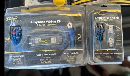 Stinger 0 & 8 gauge ampkits. NEW!