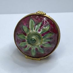 Limoges For Tiffany Strawberry Trinket Box Peint Main France Porcelain A698