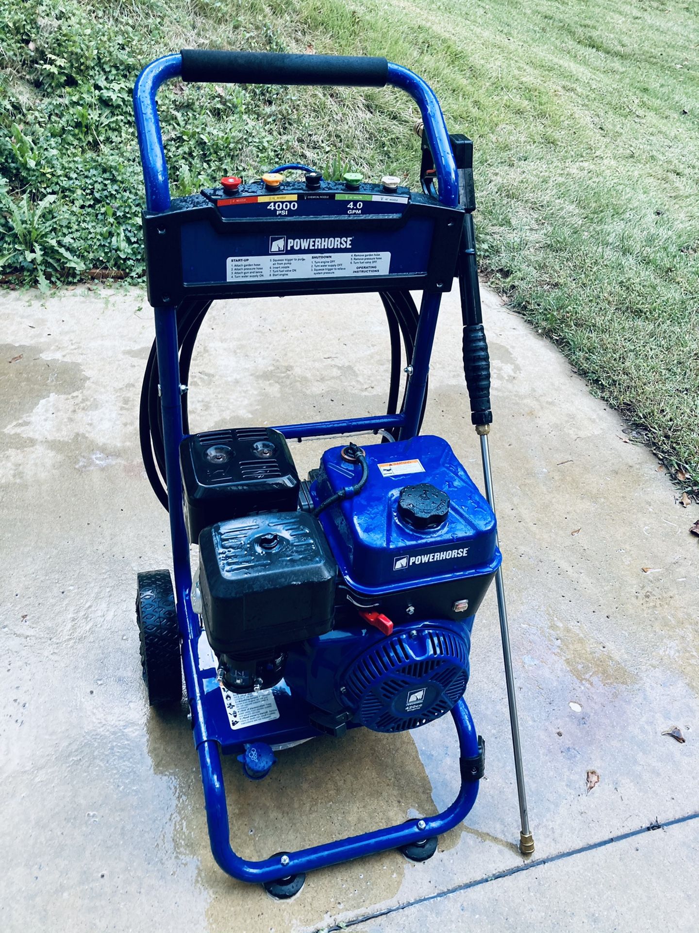 Powerhorse Gas Cold Water Pressure Washer - 4000 PSI, 4.0 GPM