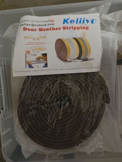 Keliiyo Door Weather Stripping Roll Brown