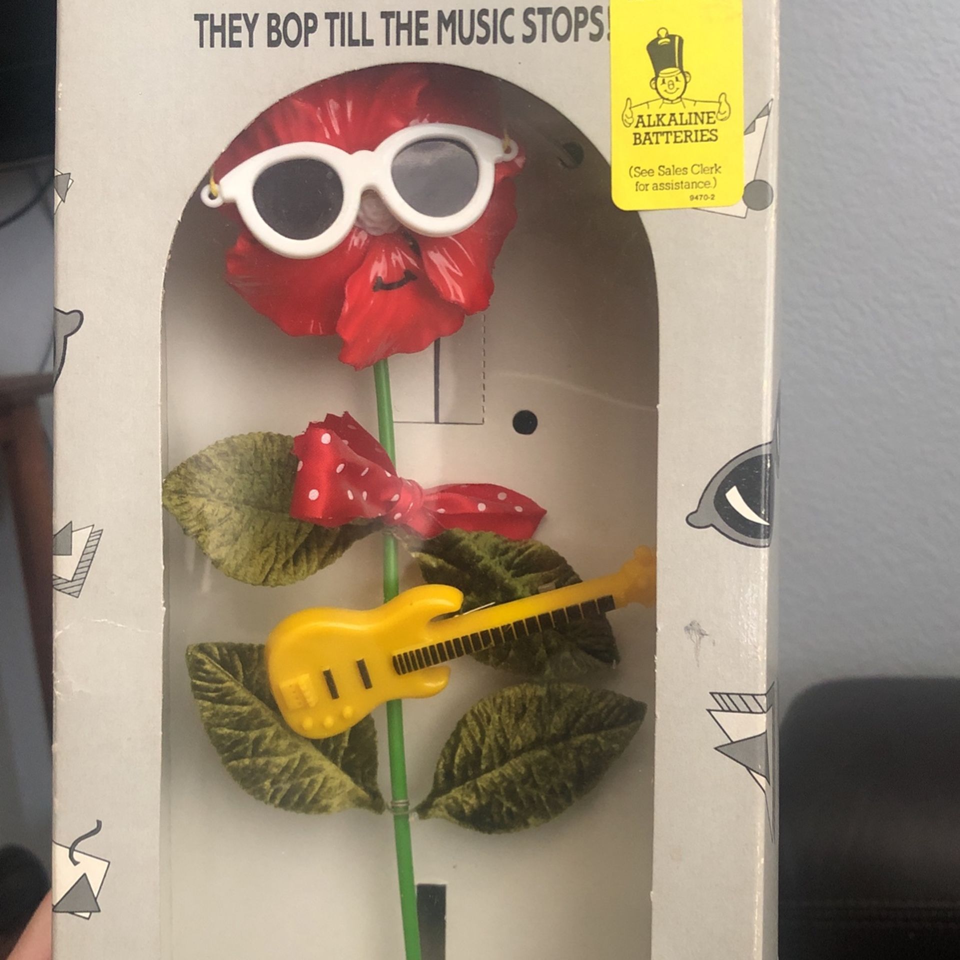 Vintage Takara Rock’n 80’s Animated Bop Music Dancing Flower
