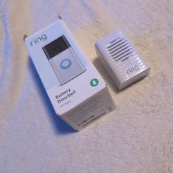 New Open Box Ring Battery Doorbell With Ring Chime & Mount