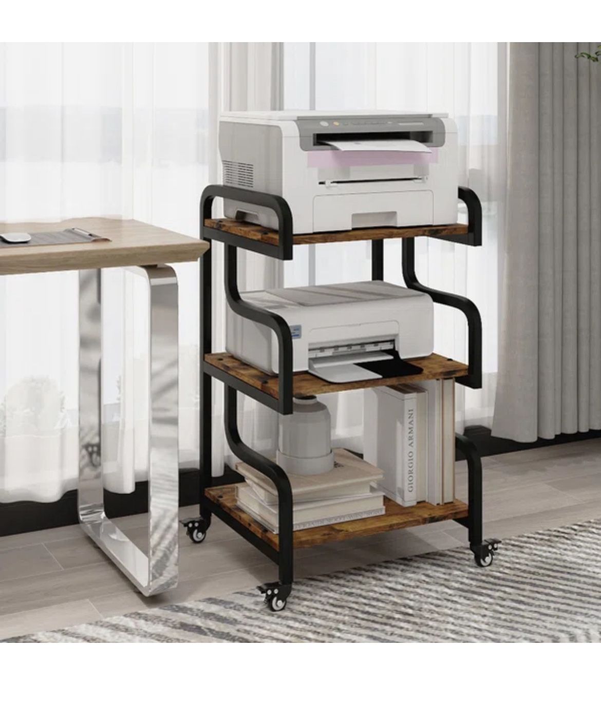 **Moving** 3-Tier Printer stand