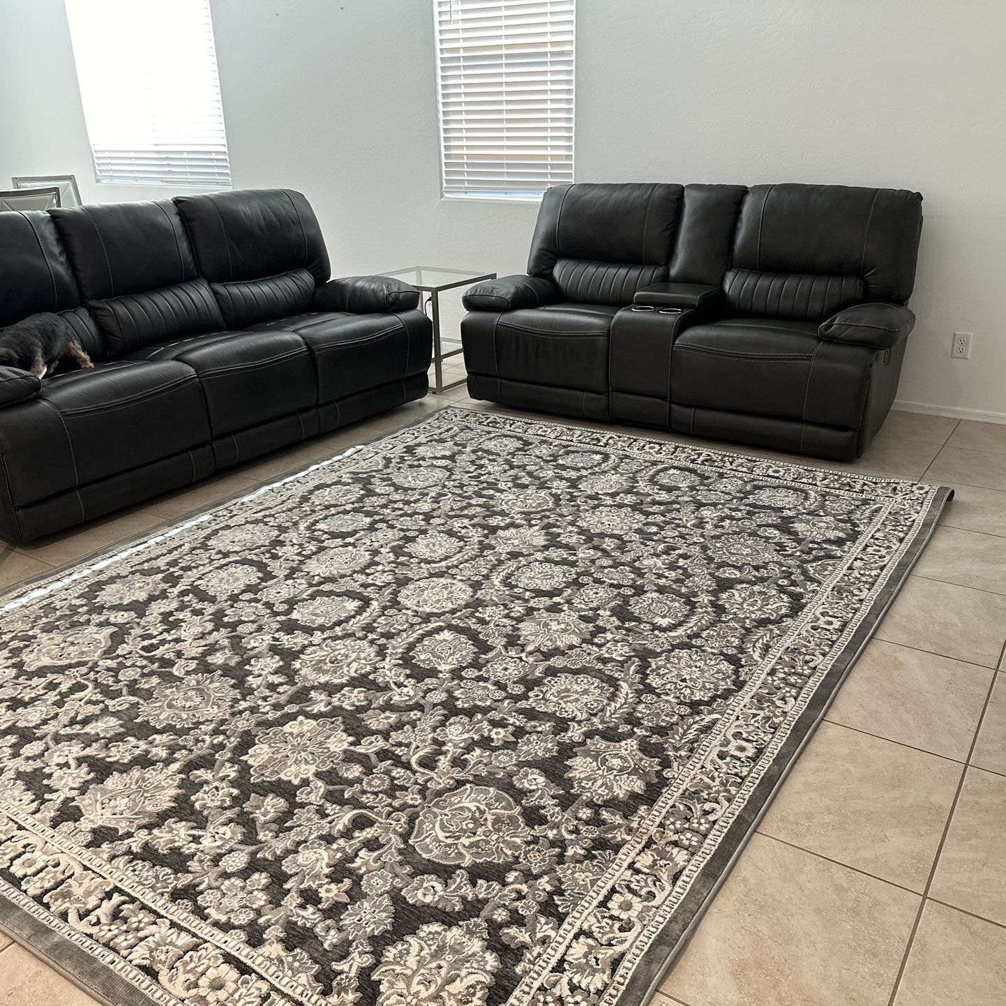 2 Piece Sofa, And Loveseat Recliner Leather