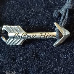 New- SOLID PEWTER" FOLLOW HIM" CHRISTIAN BRACELET
