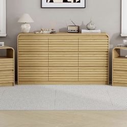 Dresser and Nightstand Sets for Bedroom, 3 Pcs Bedroom Set,