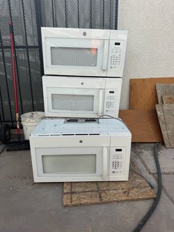 GE hanging microwaves