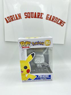 Funko Pop! Games: Pokemon Pikachu 10" Metallic Silver Target Con Exclusive #353
