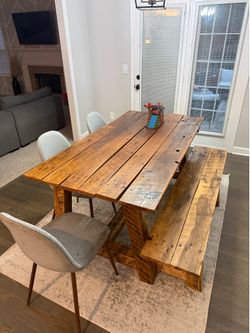Barn door table